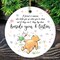 A Friend Lifts You Up or Stays Beside You Ornament, Inspiring Pooh Bear's Quote Christmas Gift